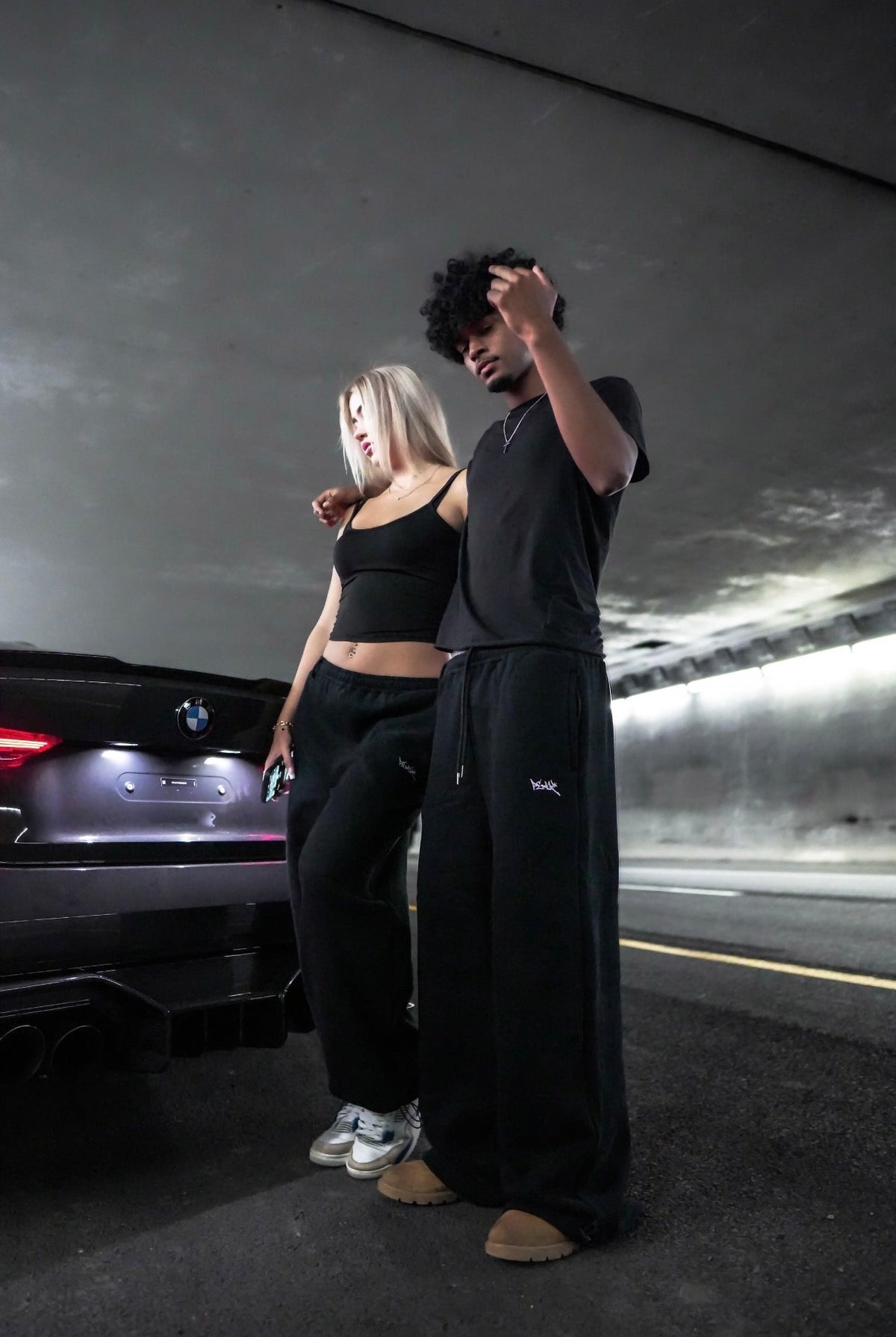Peak Baggy Sweatpants - Black