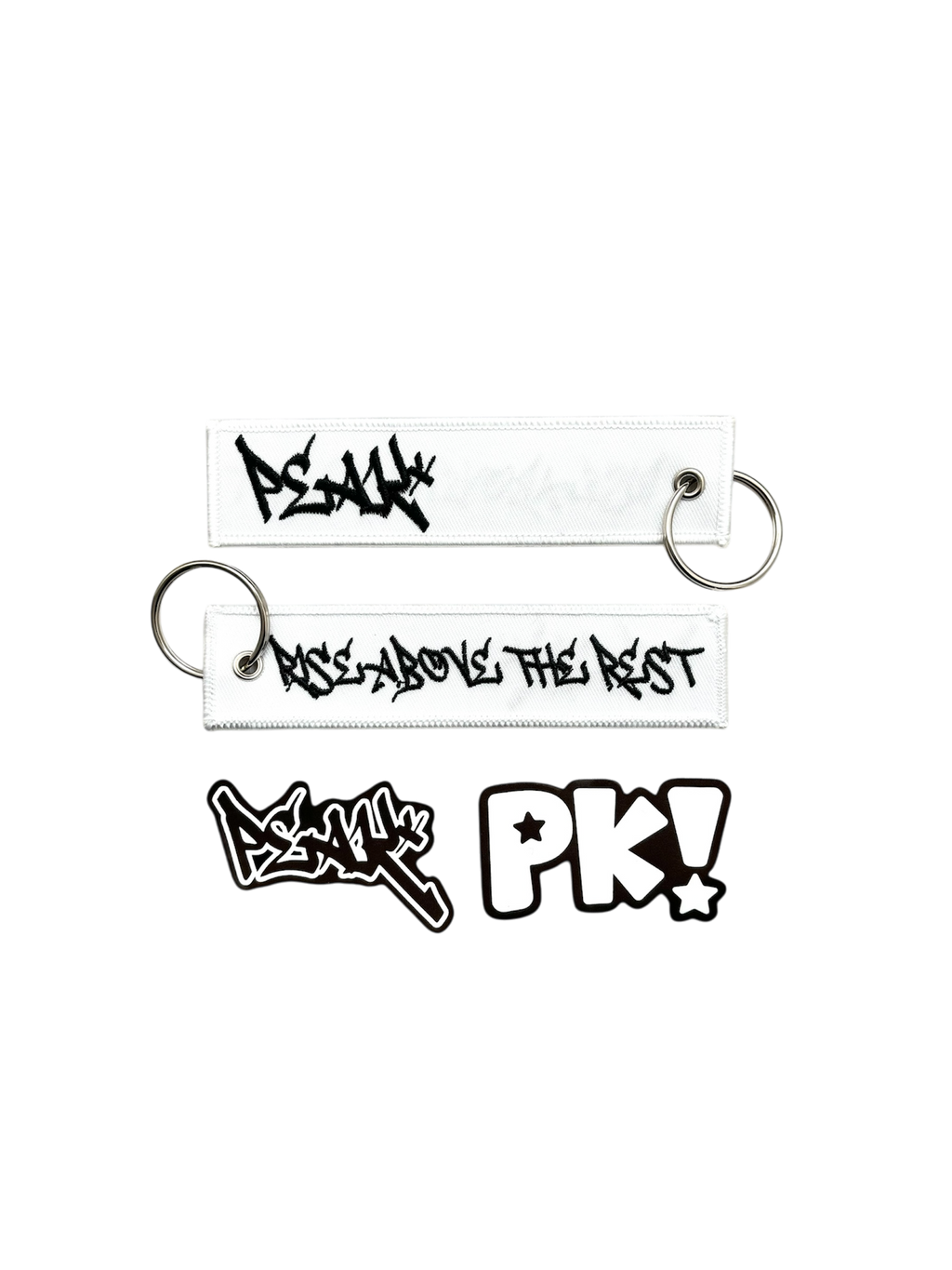 Peak Keychain and Sticker Pack