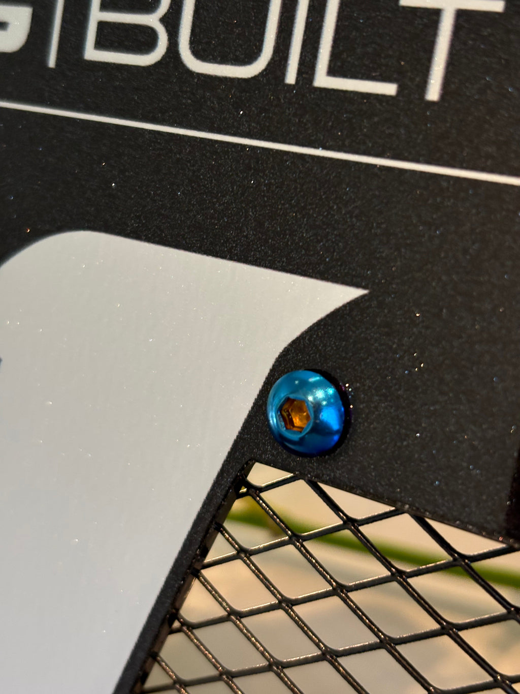 (PRE-ORDER, SHIPS IN 2 WEEKS) Titanium Vented Motocutz Plate (Real Plastic)
